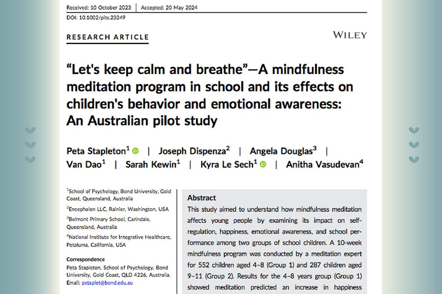 “Let’s keep calm and breathe”